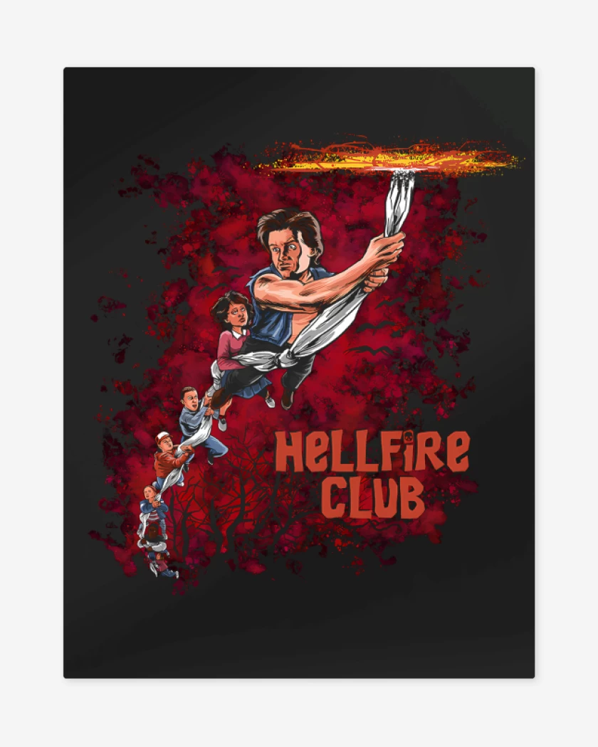 Print metalico Negro de Upside Down Club