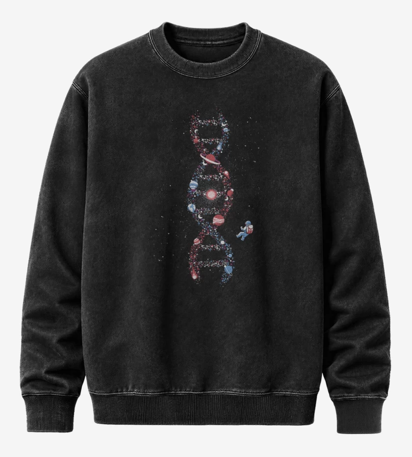 Poleron Polo Acid Wash Negro de ADNverse