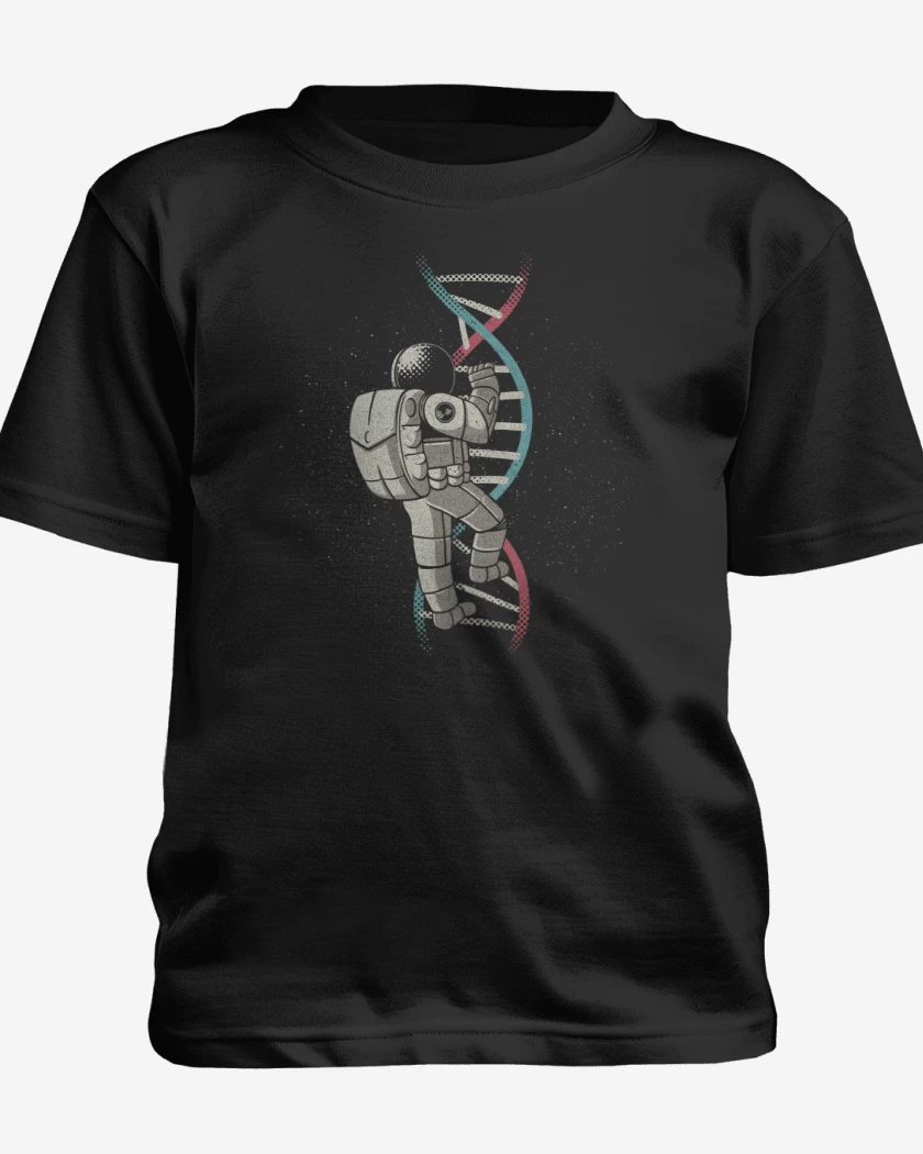 Polera de niño Negro de Explorador del ADN