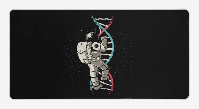 Mouse pad Gamer Negro de Explorador del ADN
