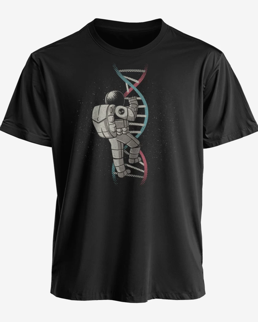 Polera premium Negro de Explorador del ADN