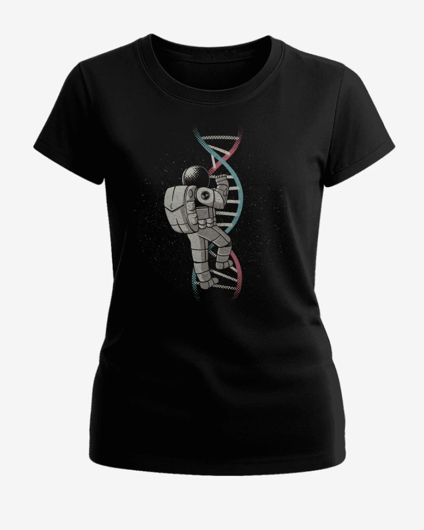 Polera de Mujer Negro de Explorador del ADN