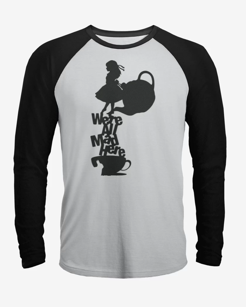 Polera Raglan Blanco / Negro de Were all