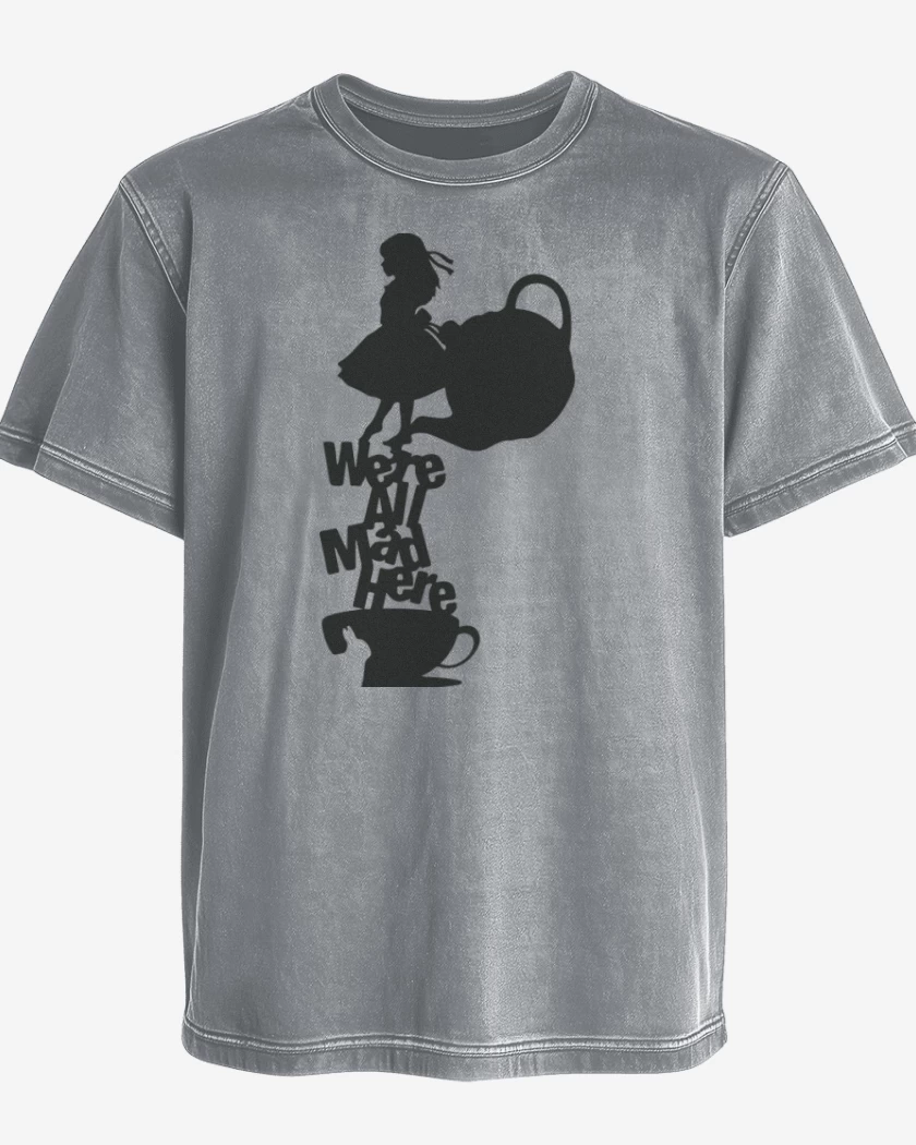 Polera desgastada Gris Melange de Were all