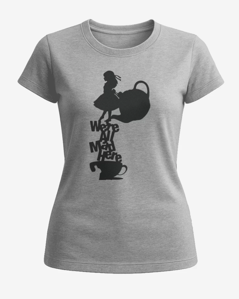 Polera de Mujer Gris Melange de Were all