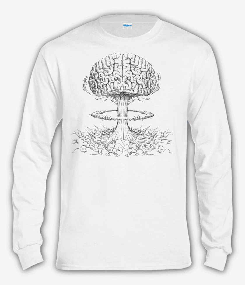 Polera manga larga Blanco de Mind Blowing