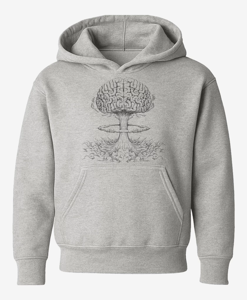 Poleron de niño Gris Melange de Mind Blowing