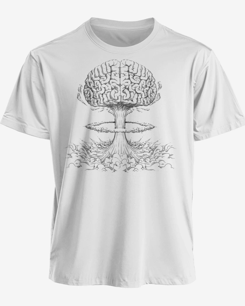 Polera premium Blanco de Mind Blowing