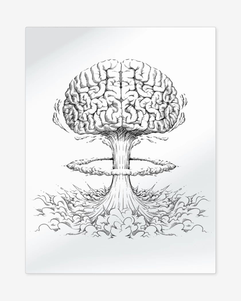 Print metalico Blanco de Mind Blowing