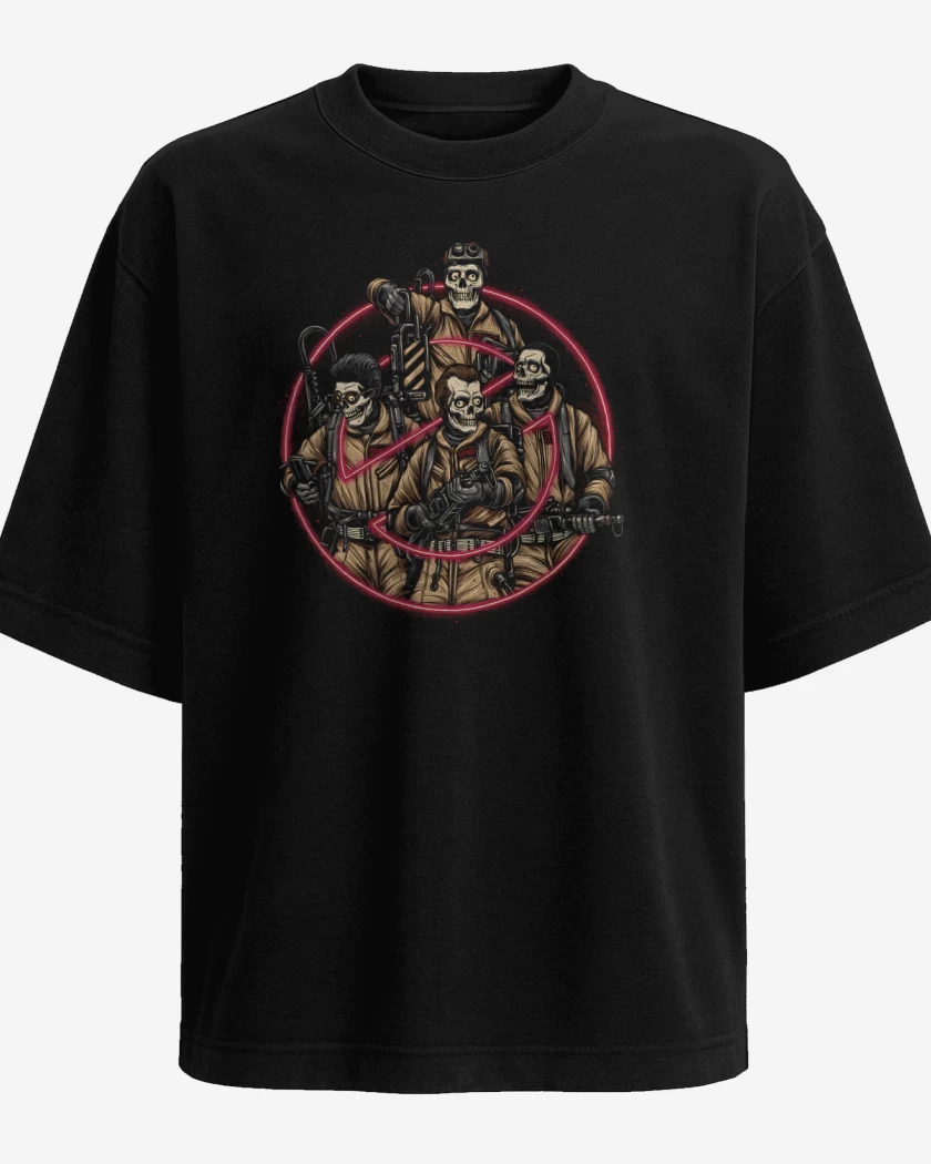 Polera Oversize Negro de The Ghostbusters