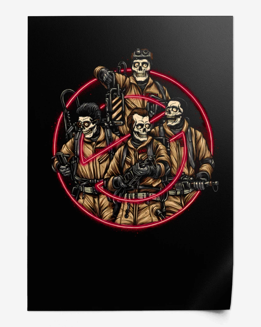 Print Negro de The Ghostbusters
