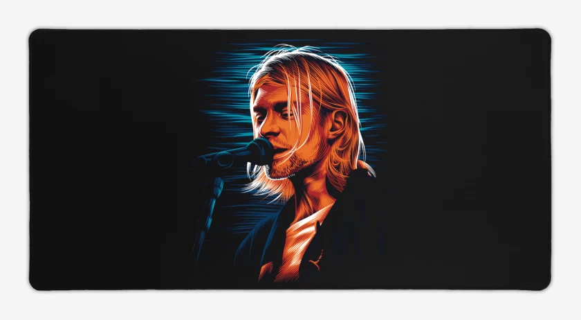 Mouse pad Gamer Negro de Cobain 
