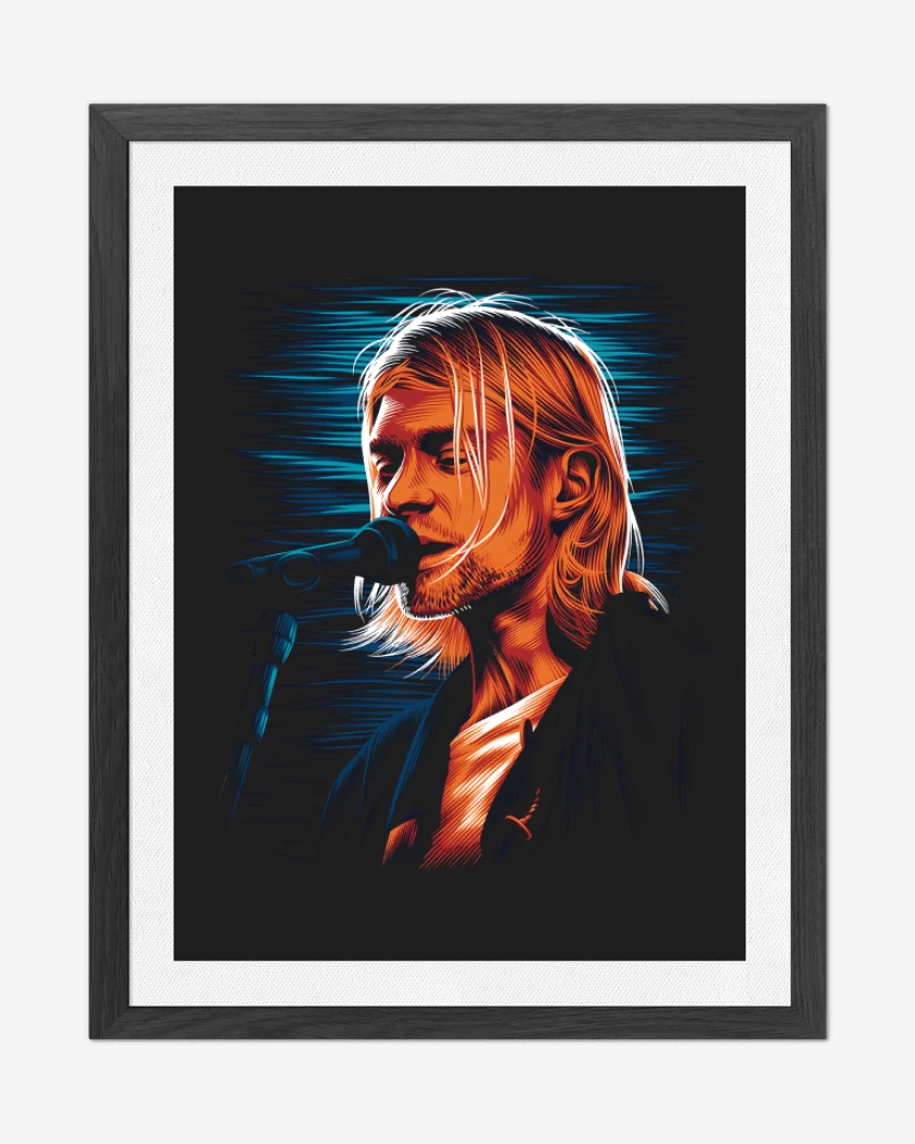Cuadro decorativo Negro de Cobain 