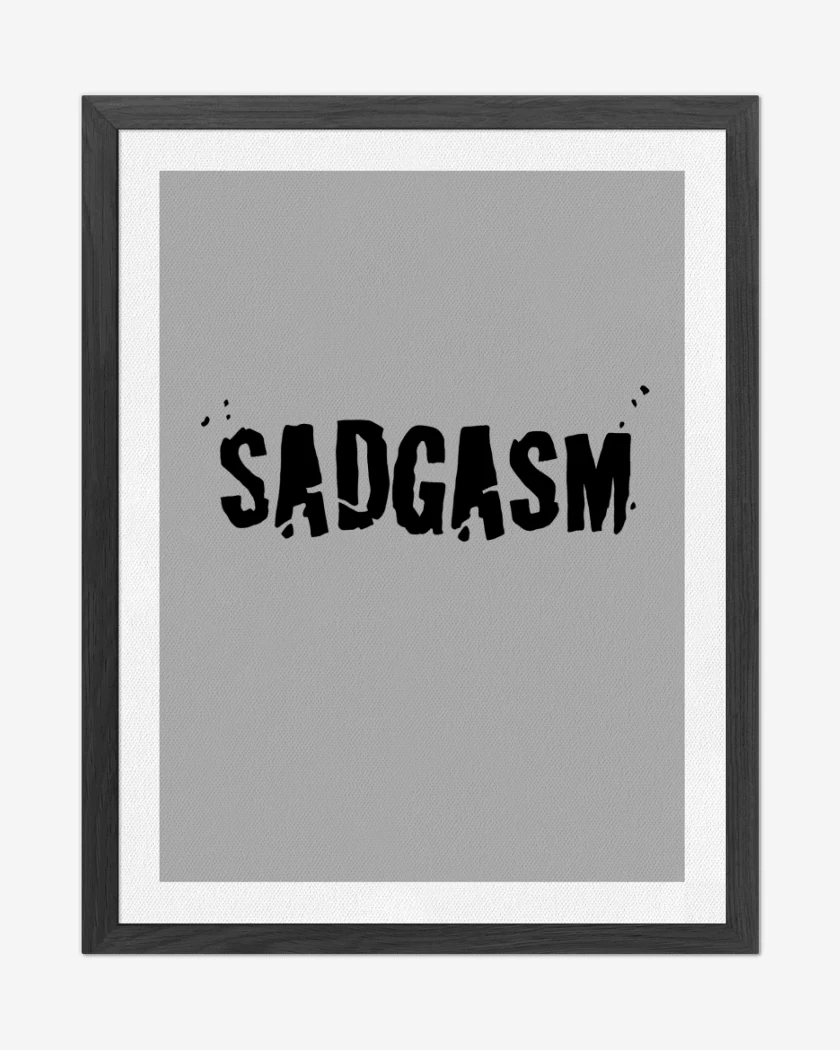 Cuadro decorativo Gris Melange de Sadgasm Logo
