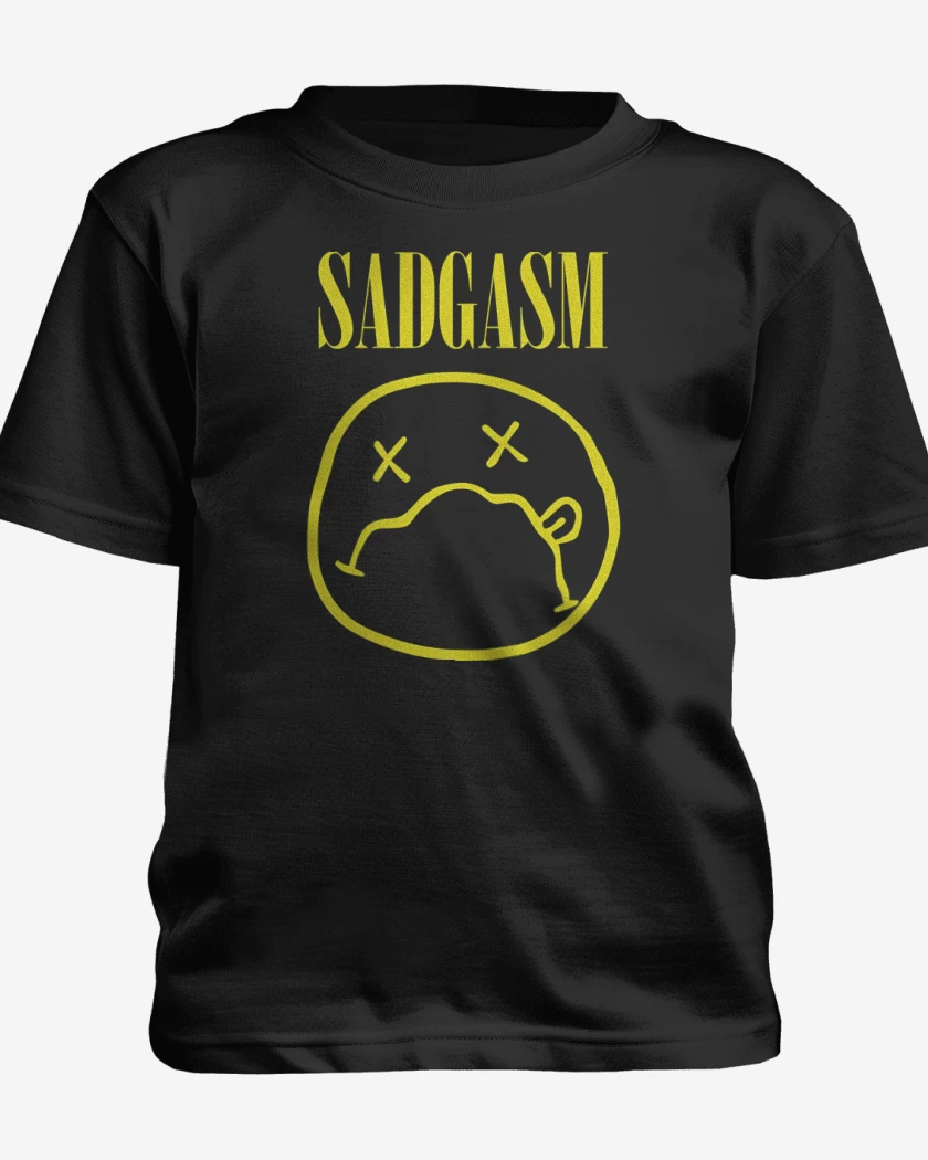 Polera de niño Negro de Sadgasmo