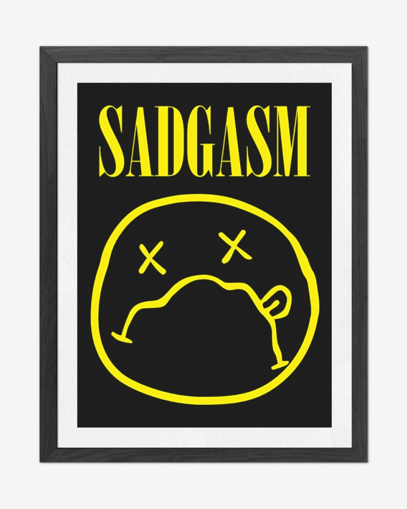 Cuadro decorativo Negro de Sadgasmo