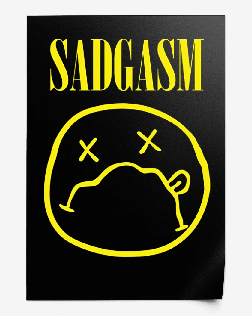 Print Negro de Sadgasmo