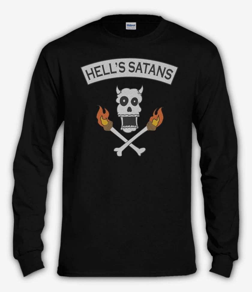 Polera manga larga Negro de Hells Satans