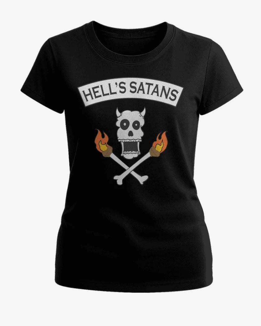 Polera de Mujer Negro de Hells Satans