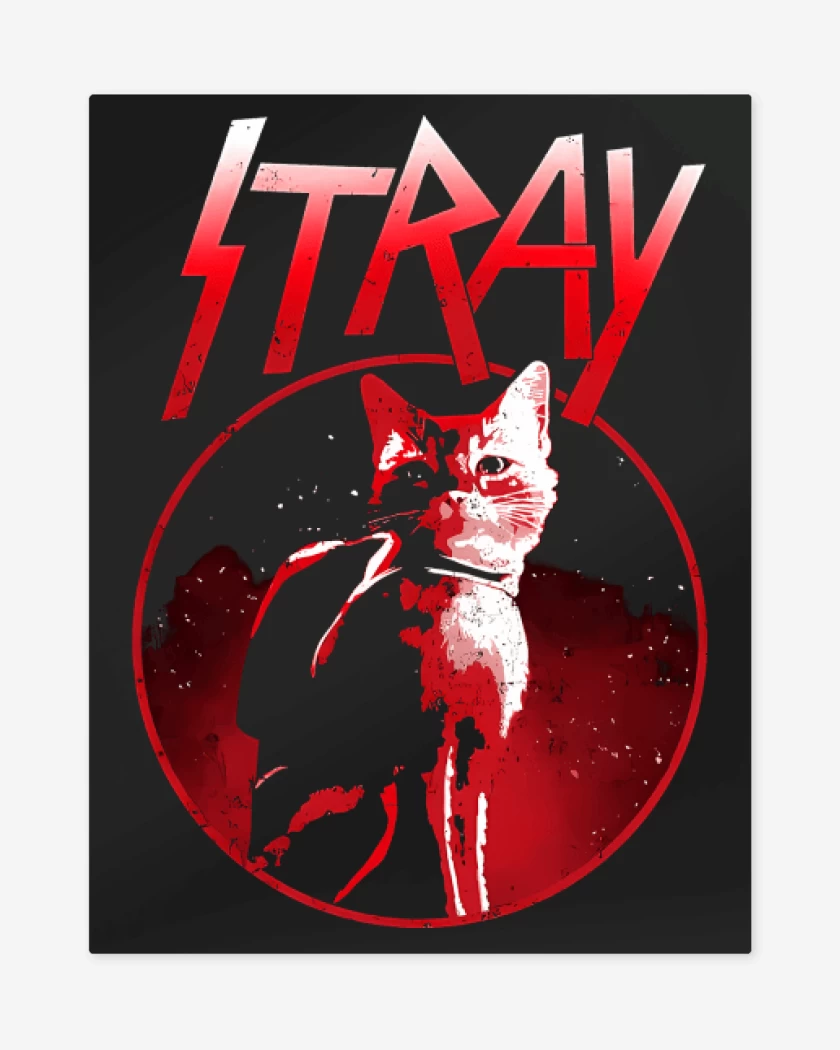 Print metalico Negro de El Gato