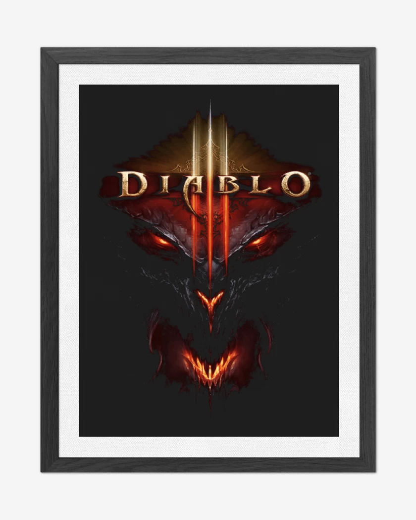 Cuadro decorativo Negro de Diablo III