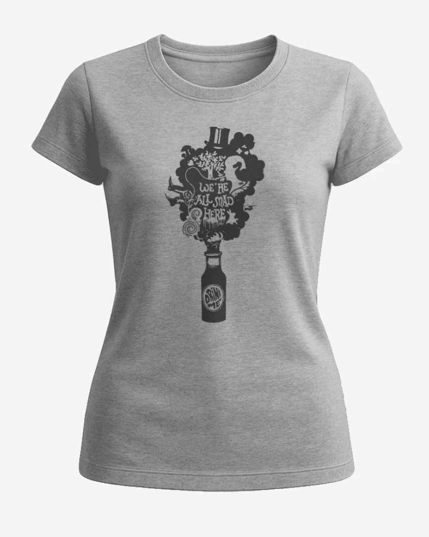 Polera de Mujer Gris Melange de Were all mad