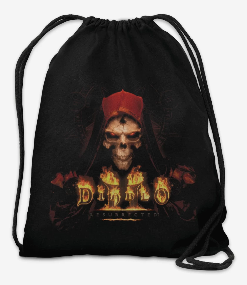 Mochila Negro de Diablo II Resurrected