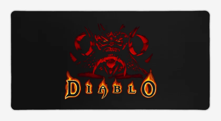 Mouse pad Gamer Negro de Diablo