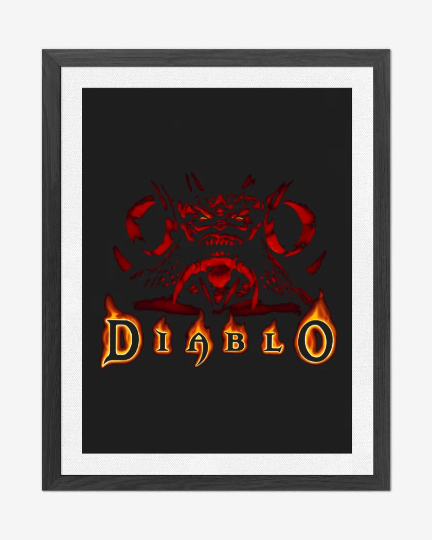 Cuadro decorativo Negro de Diablo