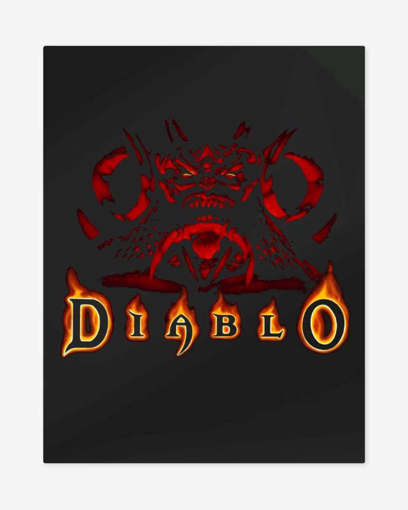 Print metalico Negro de Diablo