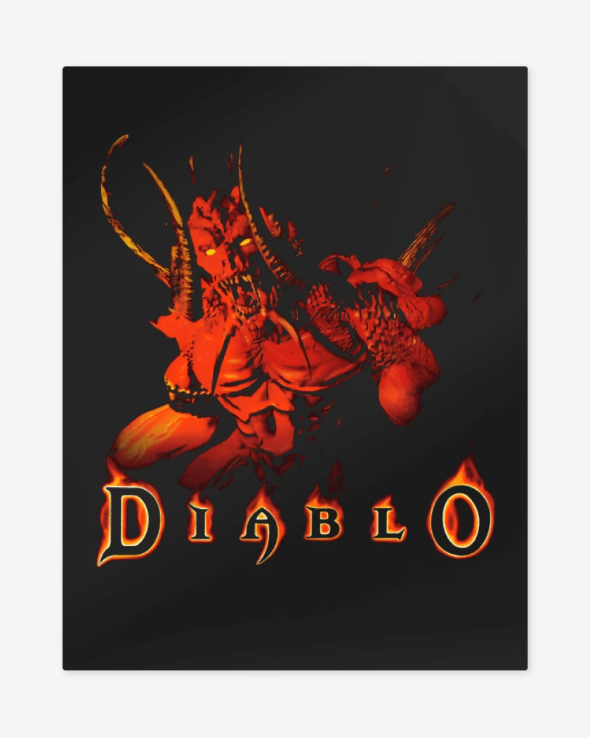 Print metalico Negro de Diablo I