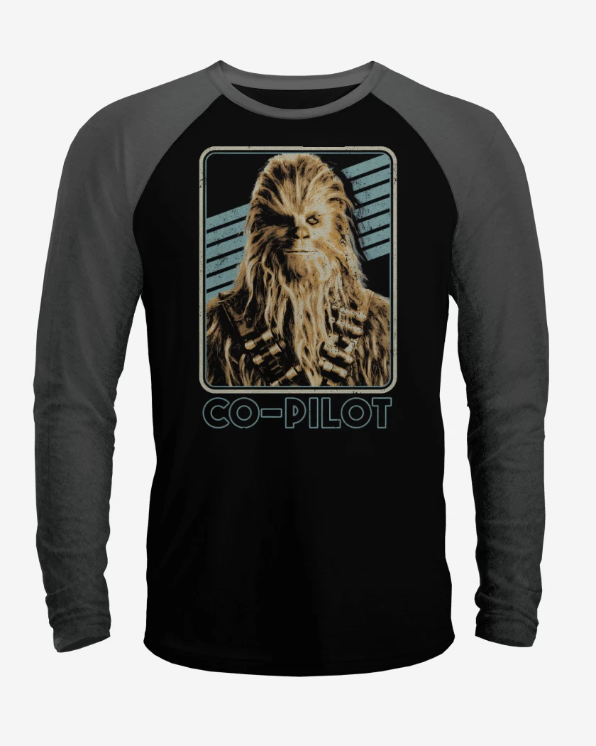 Polera Raglan Chewbacca es mi Copiloto