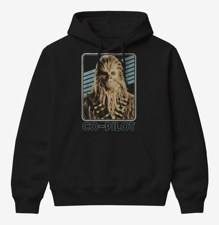 Poleron Canguro básico Chewbacca es mi Copiloto