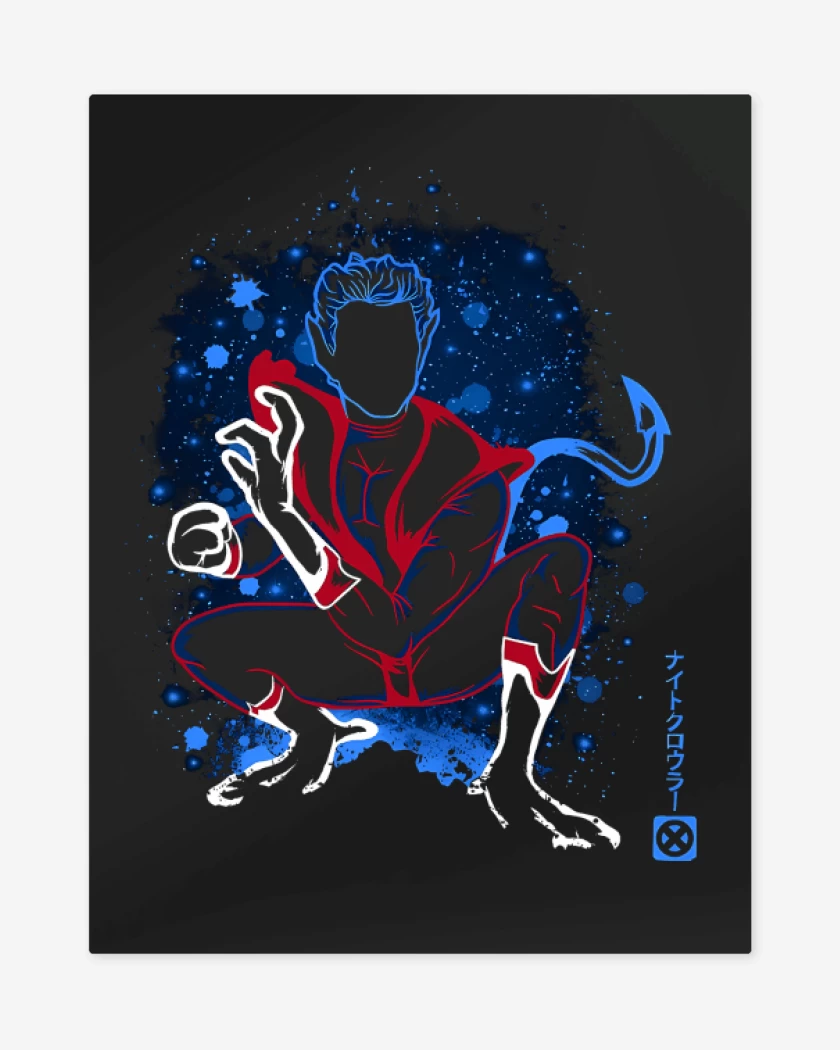 Print metalico Negro de Nightcrawler