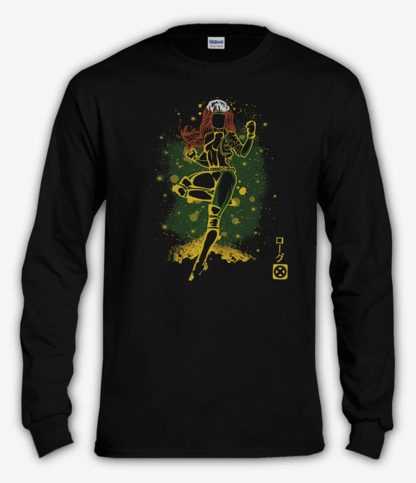 Polera manga larga Negro de Rogue