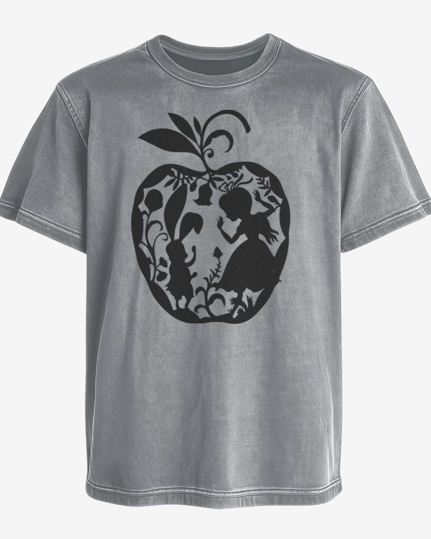 Polera desgastada Gris Melange de Alice