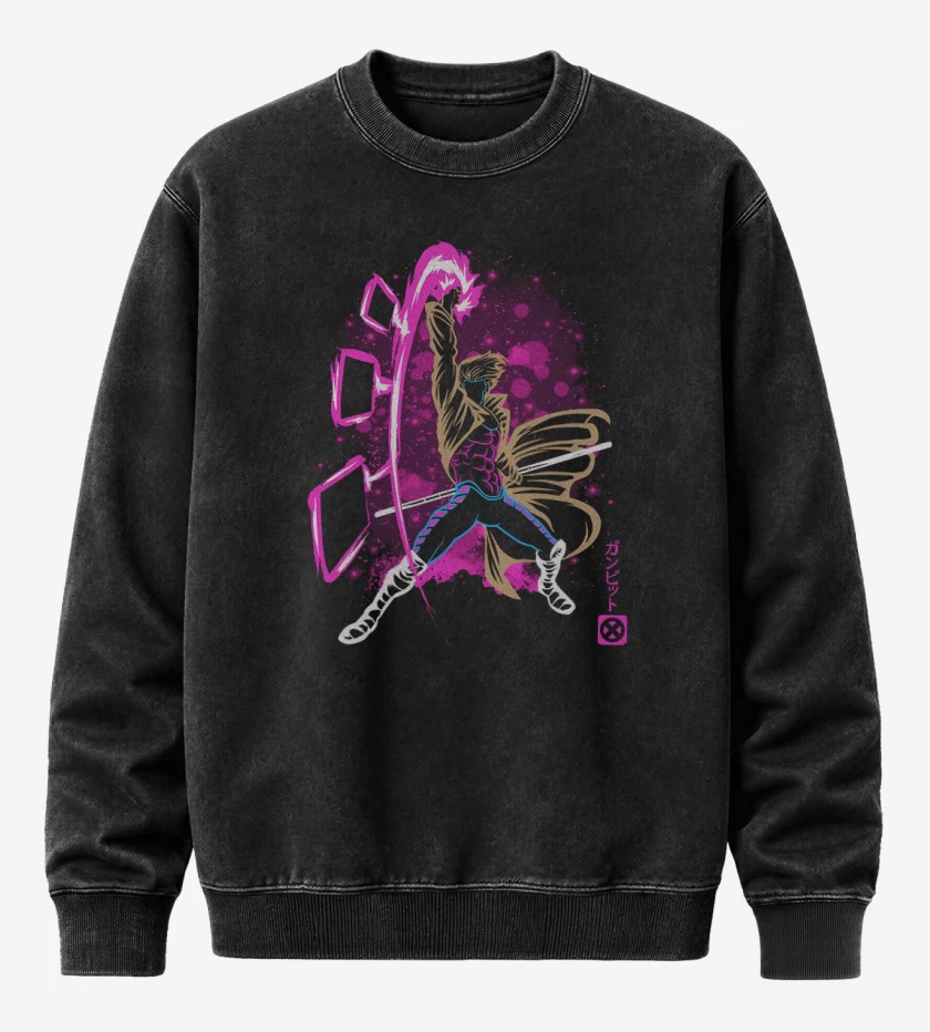 Poleron Polo Acid Wash Negro de Gambito