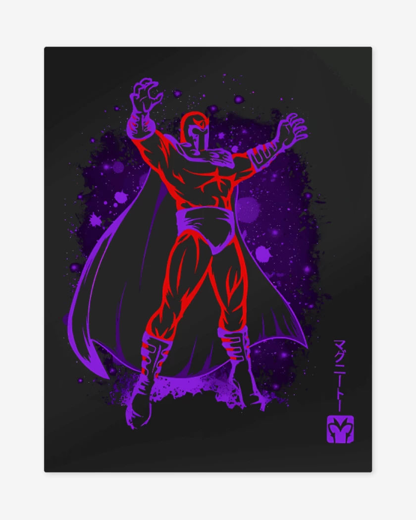 Print metalico Negro de Magneto