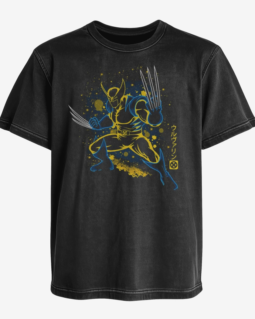 Polera desgastada Wolverine Logan