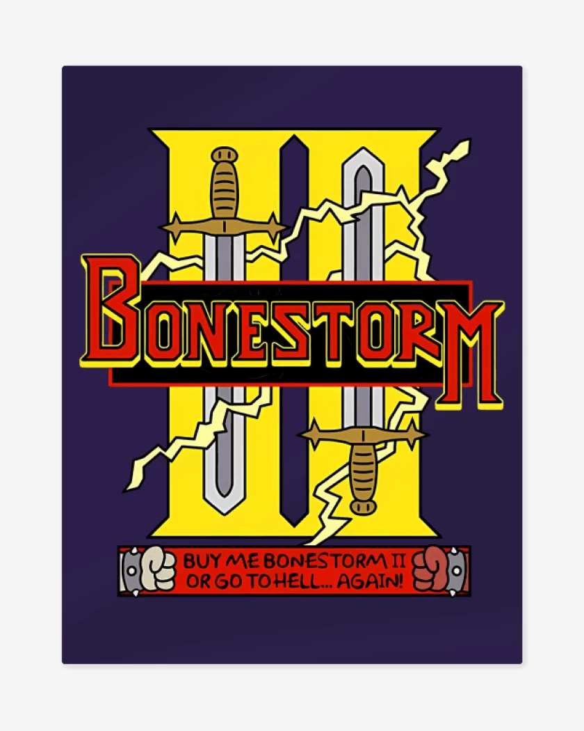 Print metalico Morado de Bonestorm II