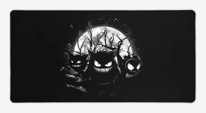 Mouse pad Gamer Negro de Moonlight Ghost