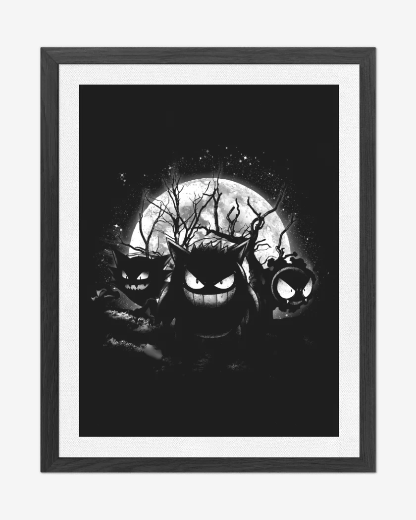 Cuadro decorativo Negro de Moonlight Ghost