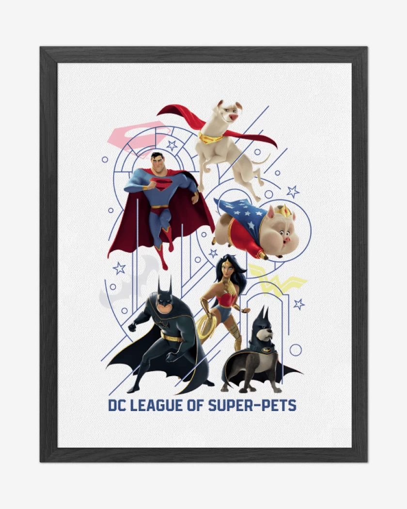 Cuadro decorativo Liga de la Justicia de las Supermascotas