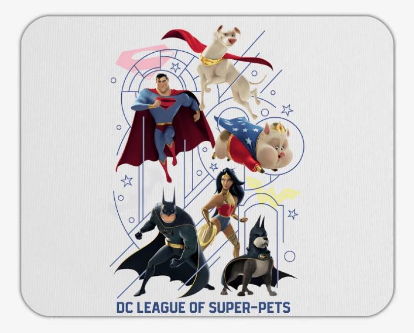 Mousepad Liga de la Justicia de las Supermascotas
