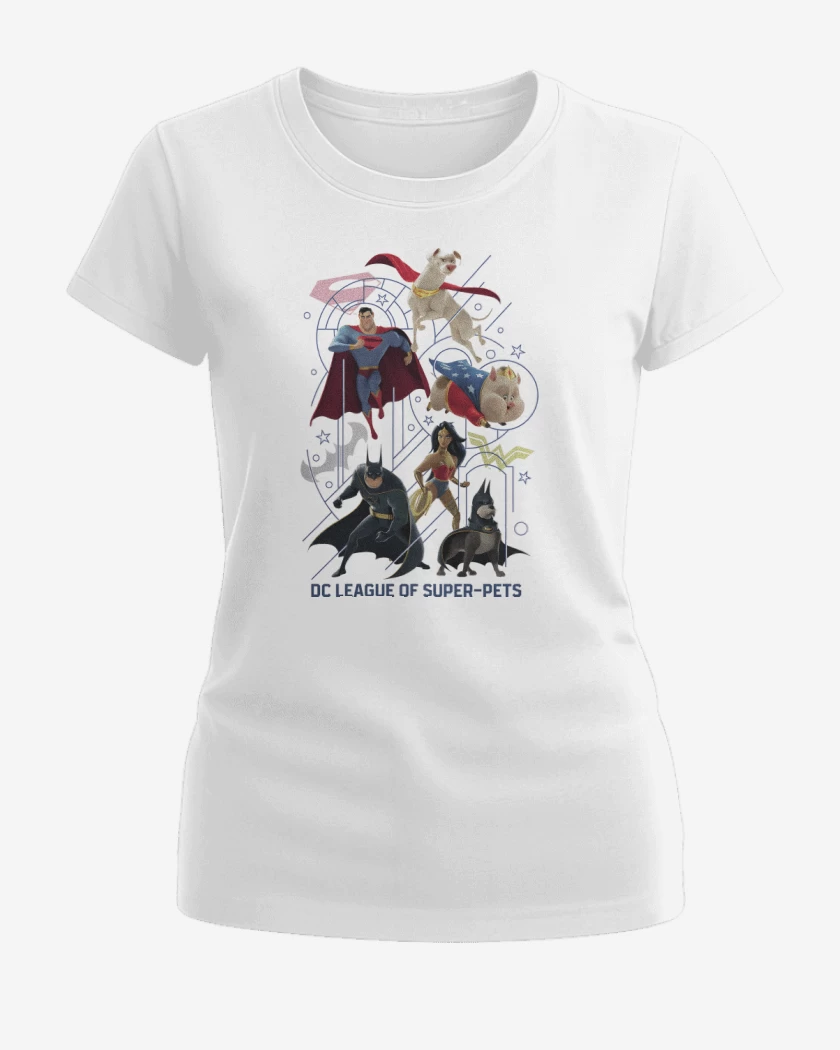 Polera de Mujer Liga de la Justicia de las Supermascotas