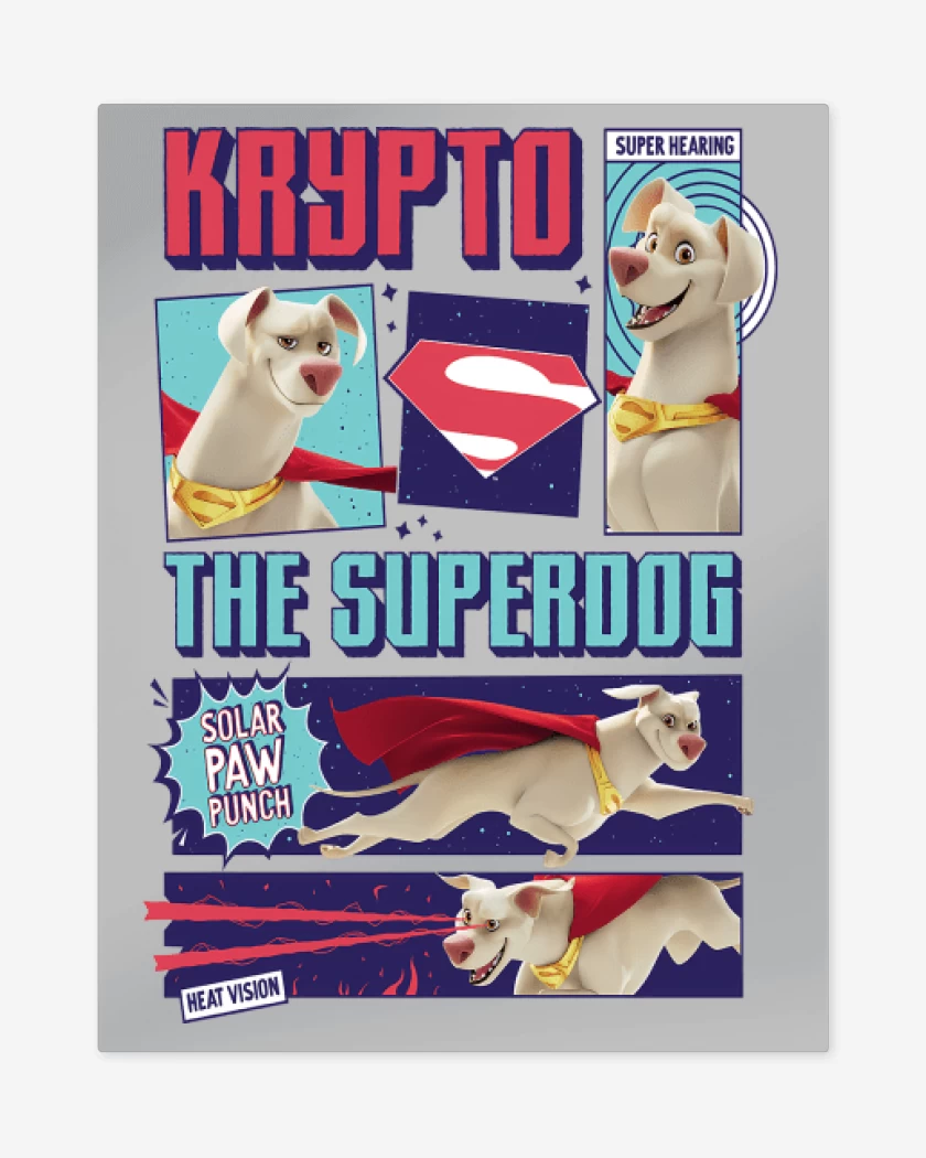 Print metalico Krypto Superperro
