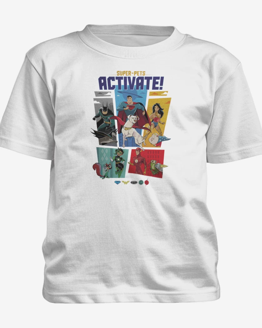Polera de niño La Liga de la Justicia y sus Mascotas