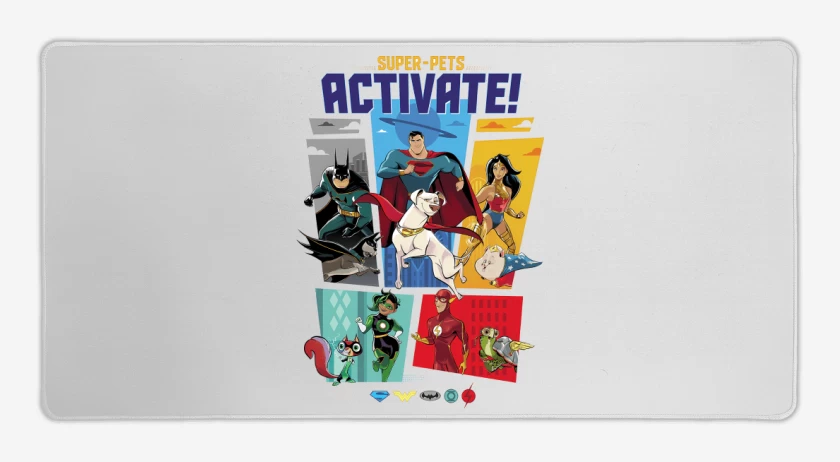 Mouse pad Gamer La Liga de la Justicia y sus Mascotas