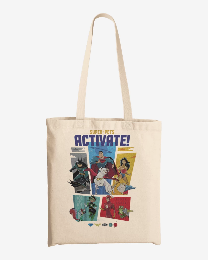 Totebag La Liga de la Justicia y sus Mascotas