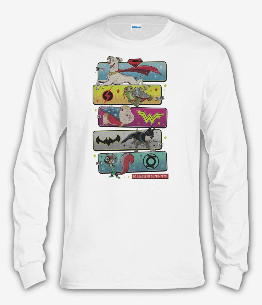 Polera manga larga Blanco de Supermascotas